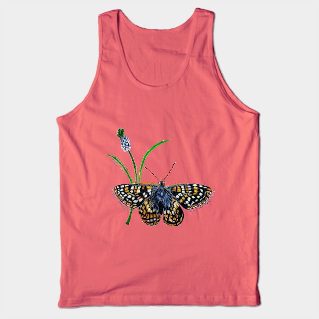 Endangered Quino Checkerspot Butterfly Tank Top by Animal Surrealism